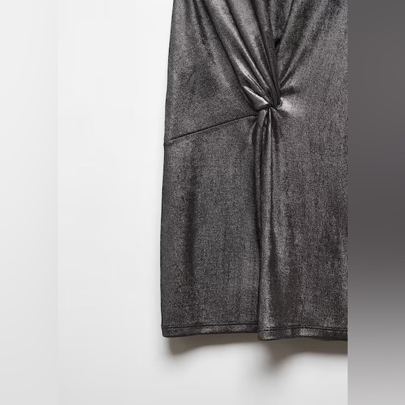Metallic Silver T-Shirt Dress, NWT! - Picture 8 of 8